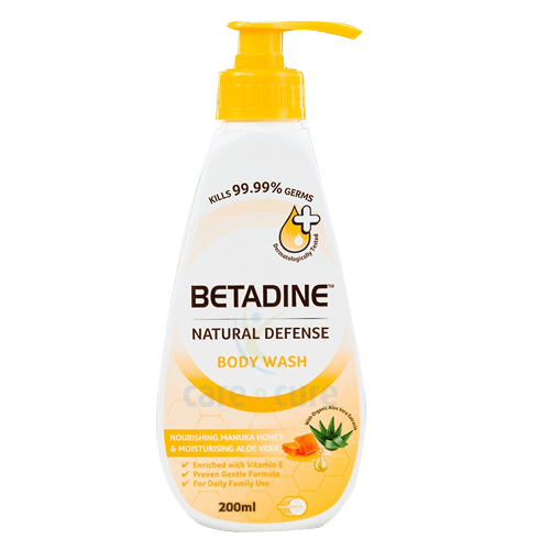Betadine Natural Defense  Body Wash  Manuka Honey 200ml