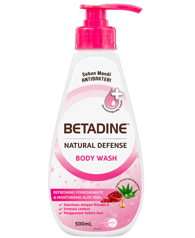 Betadine Natural Defense Body Wash Pomegranate 500ml