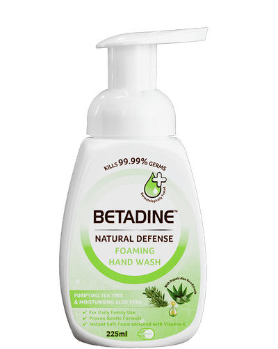 Betadine Natural Defense Hand Wash Tea Tree 225ml