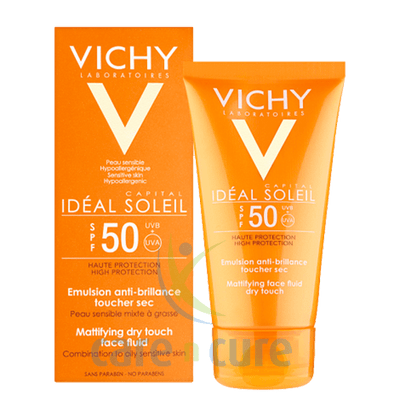 Vichy Ideal Soliel Dry Touch Fluid 50ml (1+1 Offer) - 