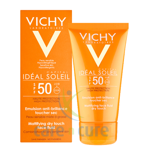 Vichy Ideal Soliel Dry Touch Fluid 50ml (1+1 Offer) - 