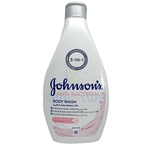 Johnson & Johnson Anti - Bact Body Wash Almond Blossom 400ml