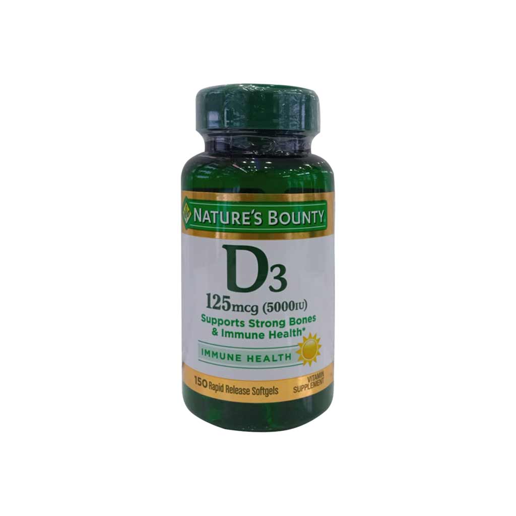 Nat Bounty D3-5000 Iu Softgels 150's