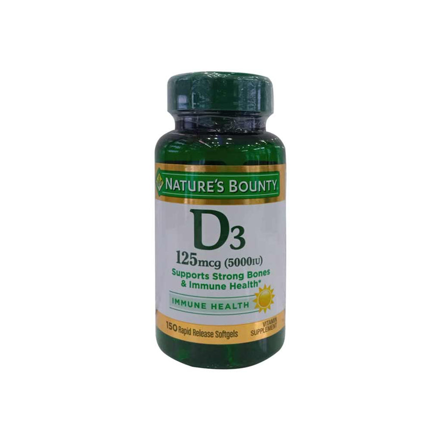 Nat Bounty D3-5000 Iu Softgels 150's