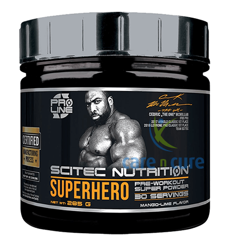 Scitec Nutrition Superhero Pre-Wo Mango- Lime 285G 