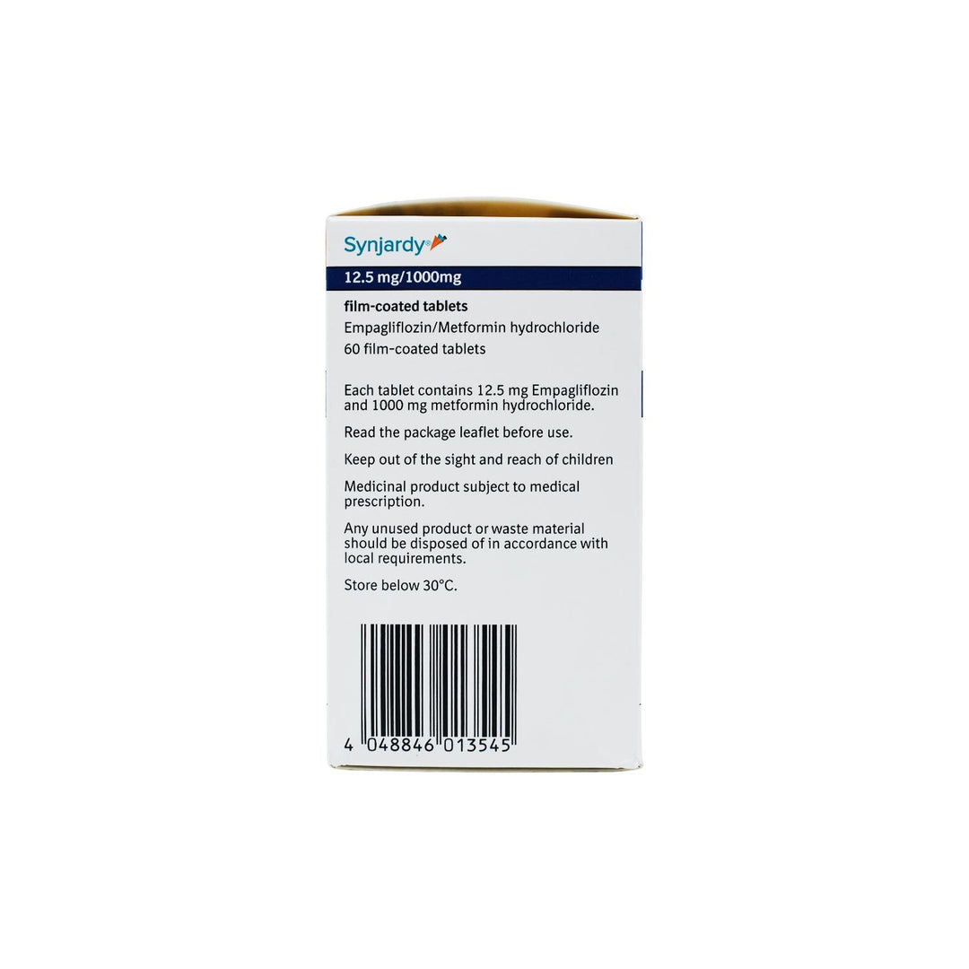 Synjardy 12.5mg / 1000mg Fc Tablet 60'S