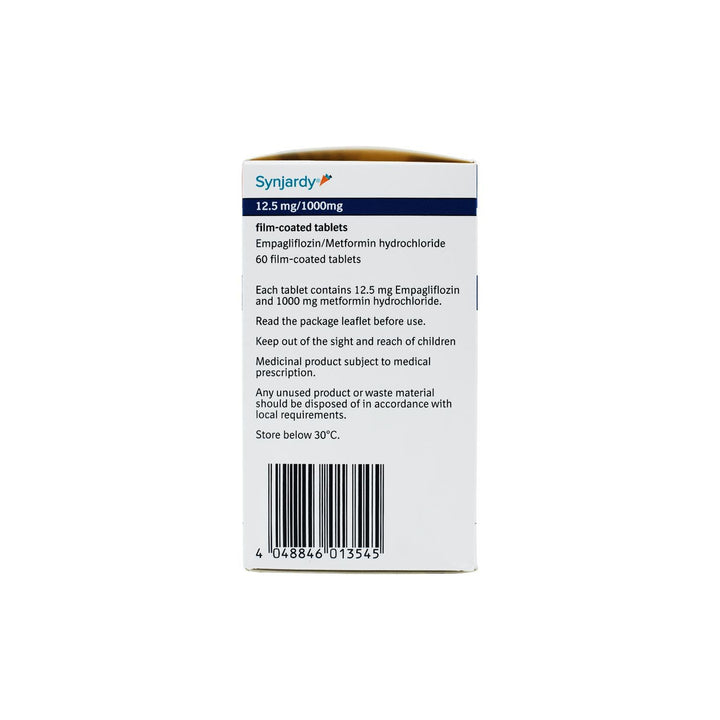 Synjardy 12.5mg / 1000mg Fc Tablet 60'S