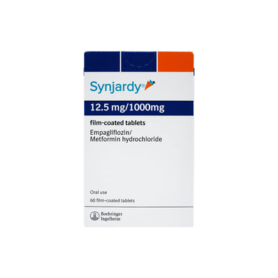 Synjardy 12.5mg / 1000mg Fc Tablet 60'S