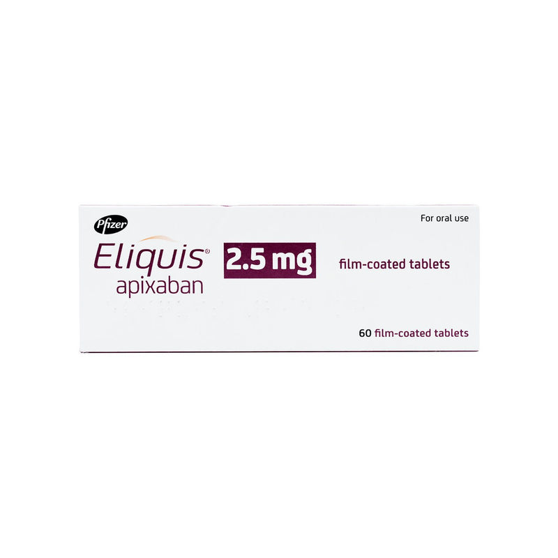 Eliquis 2.5mg Tablet 60&