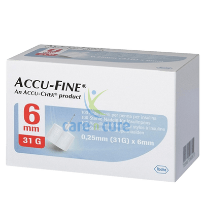 Accu Fine 0.23 32T X 6 mm Needles 100's (Red)