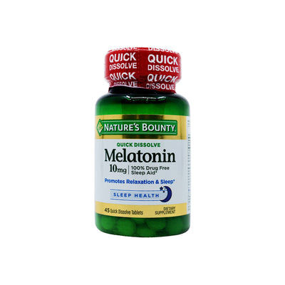 Nature's Bounty Melatonin 10 mg , 45 Quick Dissolve Tablets