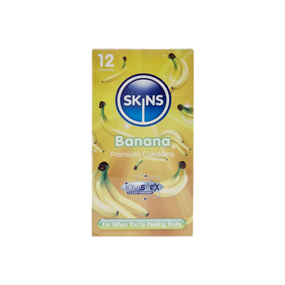 Skins Banana Flavour Condoms 12's