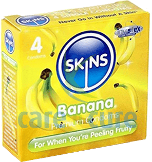 Skins Banana Flavour Condoms 4S