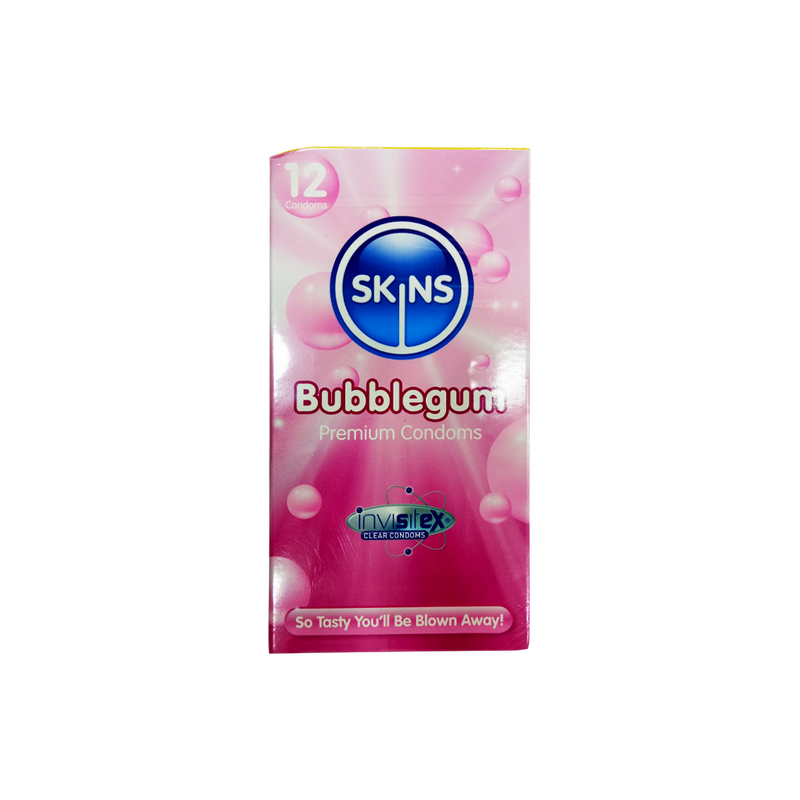 Skins Bubble Gum Flavour Condoms 12&