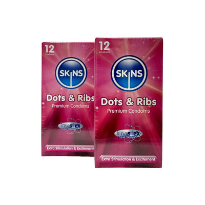 Skins Dots & Ribs Condoms 12's
