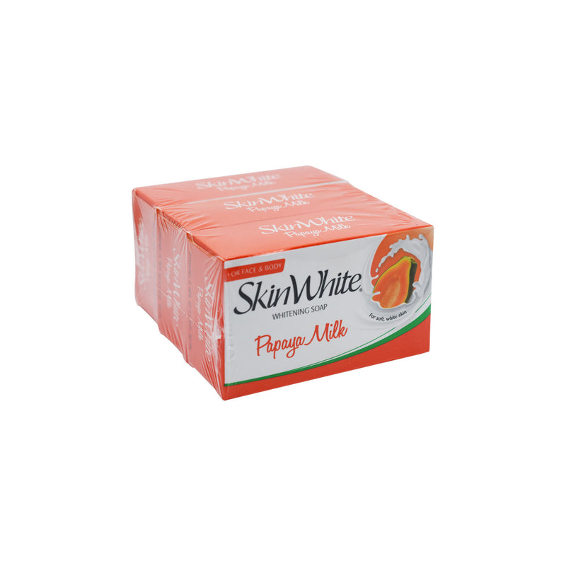 Skin White Nat Papaya Milk White Soap 90gm 3&