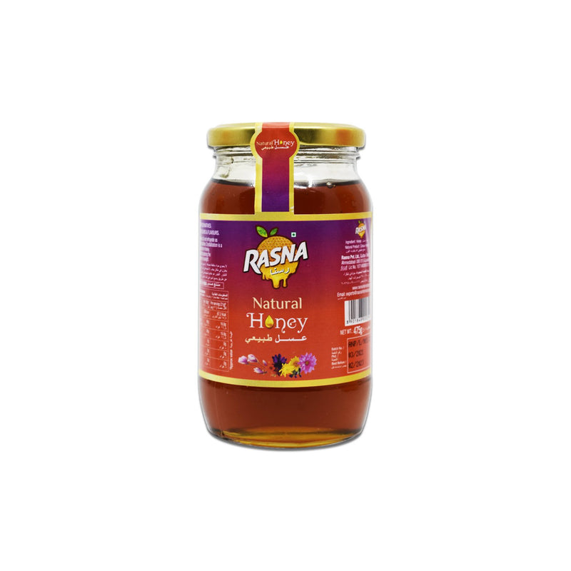 Rasna Honey Glass Jar 475G 12&