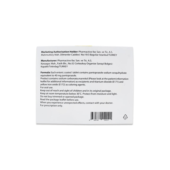 Pantor 20mg Tablets 30S
