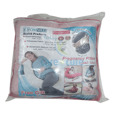 Ommed U Shape Pregnant Pillow With Pink Belt