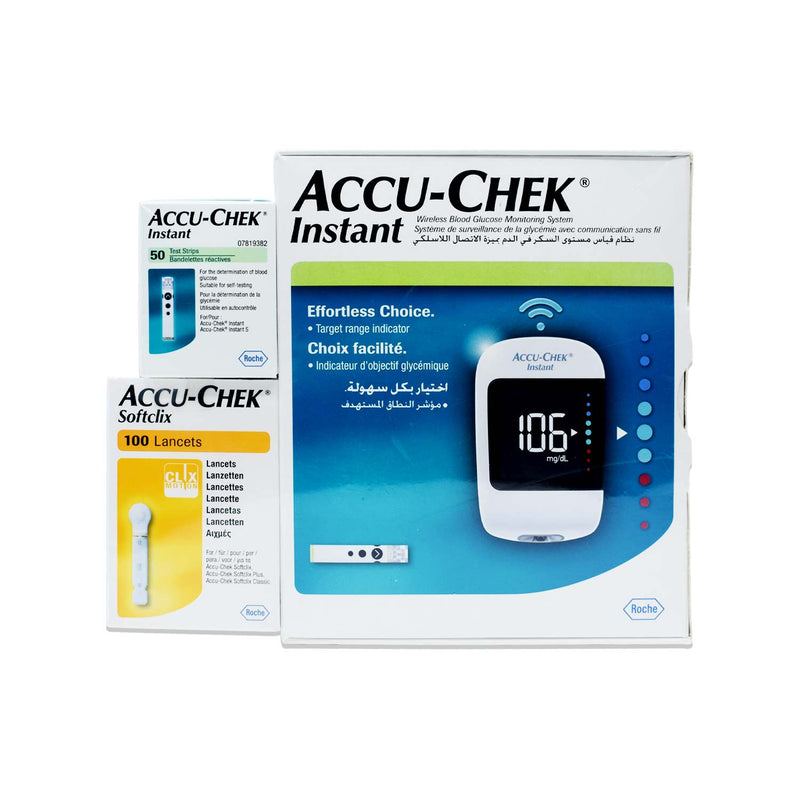 Accu Chek Instant Kit Offer+21St Century Diabetic  Tablet 30&