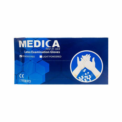 Medica Latex Gloves Pf (S) 100's