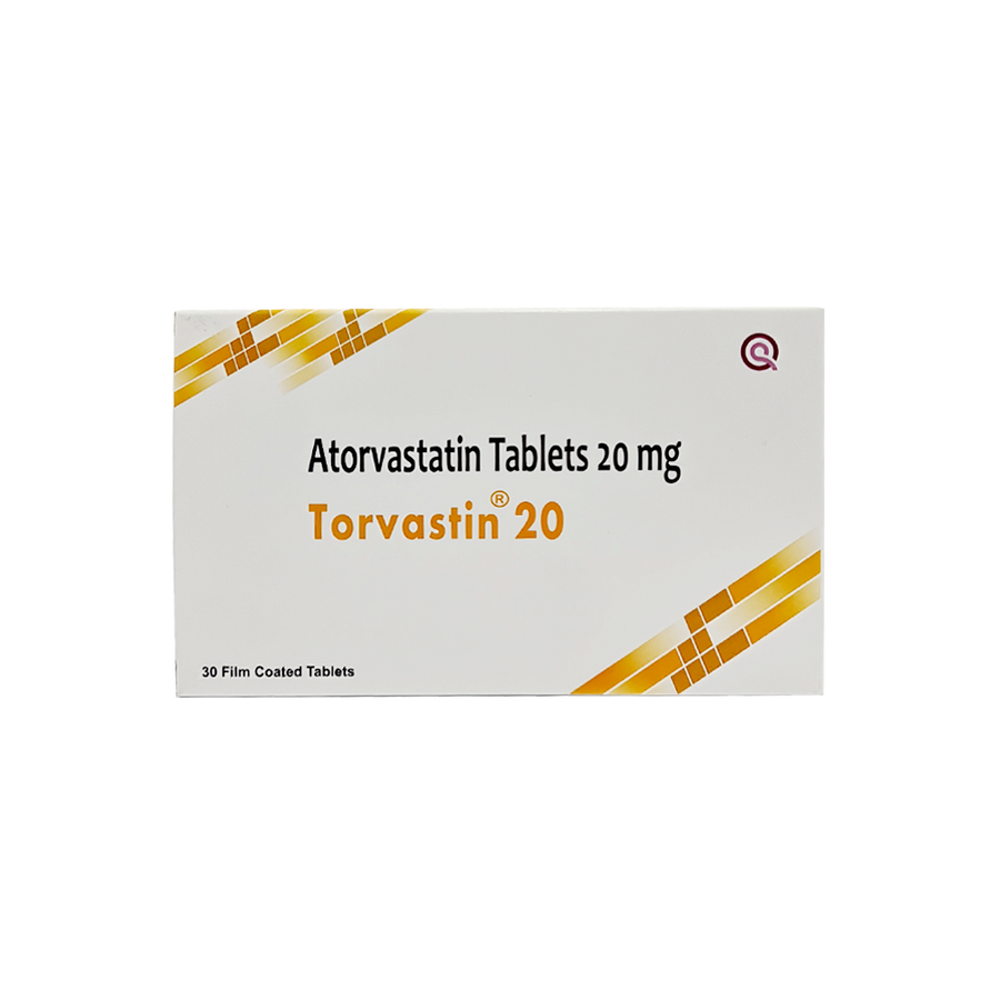 Torvastin 20mg Tablets 30's