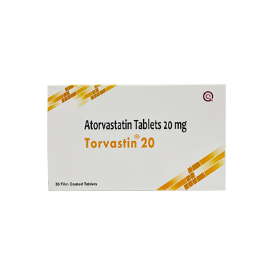 Torvastin 20mg Tablets 30's