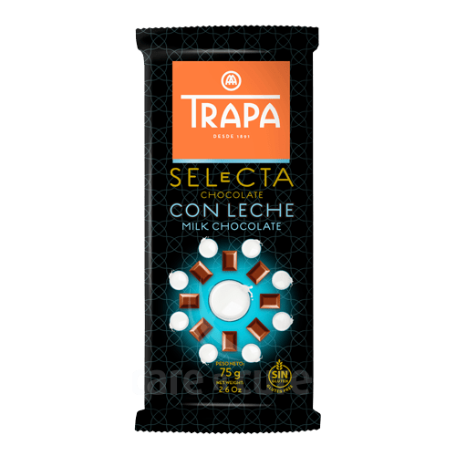 Trapa Selecta Chocolate (Milk Chocolate) Bar 75G
