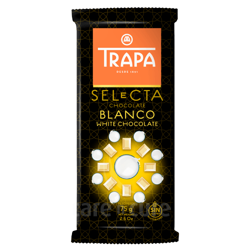 Trapa Selecta White Chocolate Bar 75G
