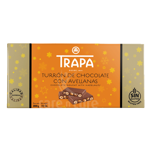 Trapa Turron Chocolate With Hazelnuts 200G