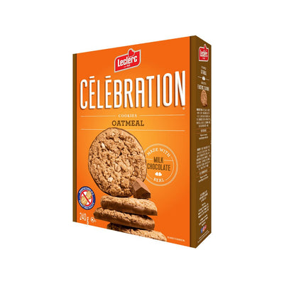 Leclerc Celebration Cookies Oatmeal With Milk Chocolate 240gm