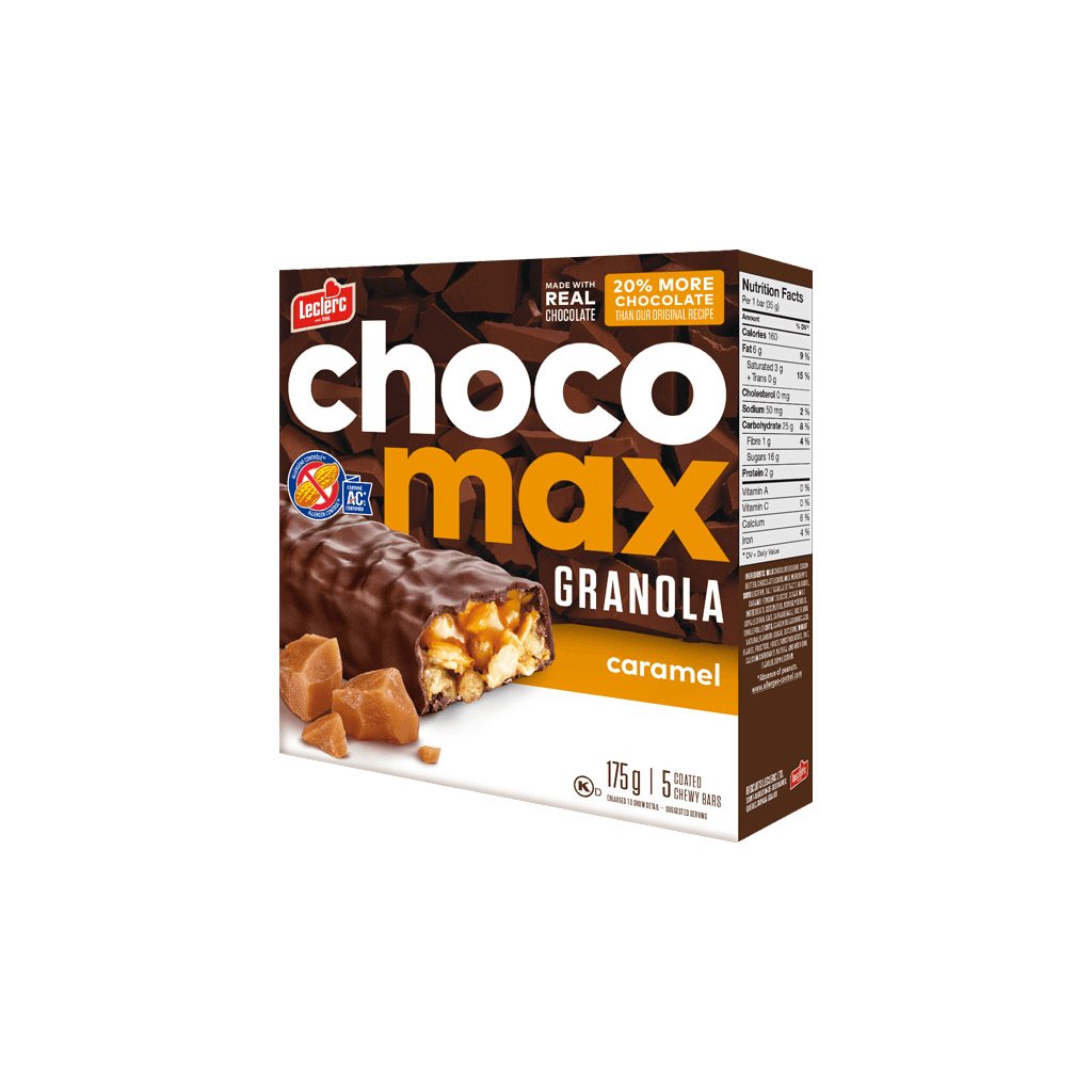 Leclerc Chocomax Granola Caramel Chewy Bars 175gm