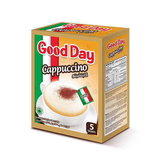 Good Day Instant Coffee Cappuccino 3 In 1 Box 25gm (5&