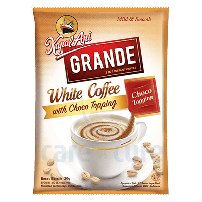Kapal Api Instant Coffee Grand White 3 In 1 Bag  20gm (20's)