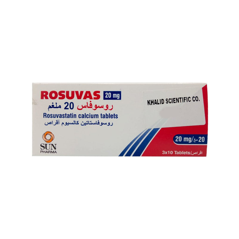 Rosuvas 20mg Tablets 30&