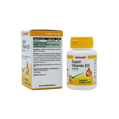 Walmark Super Vitamin D3 2000Iu Capsules 30'S