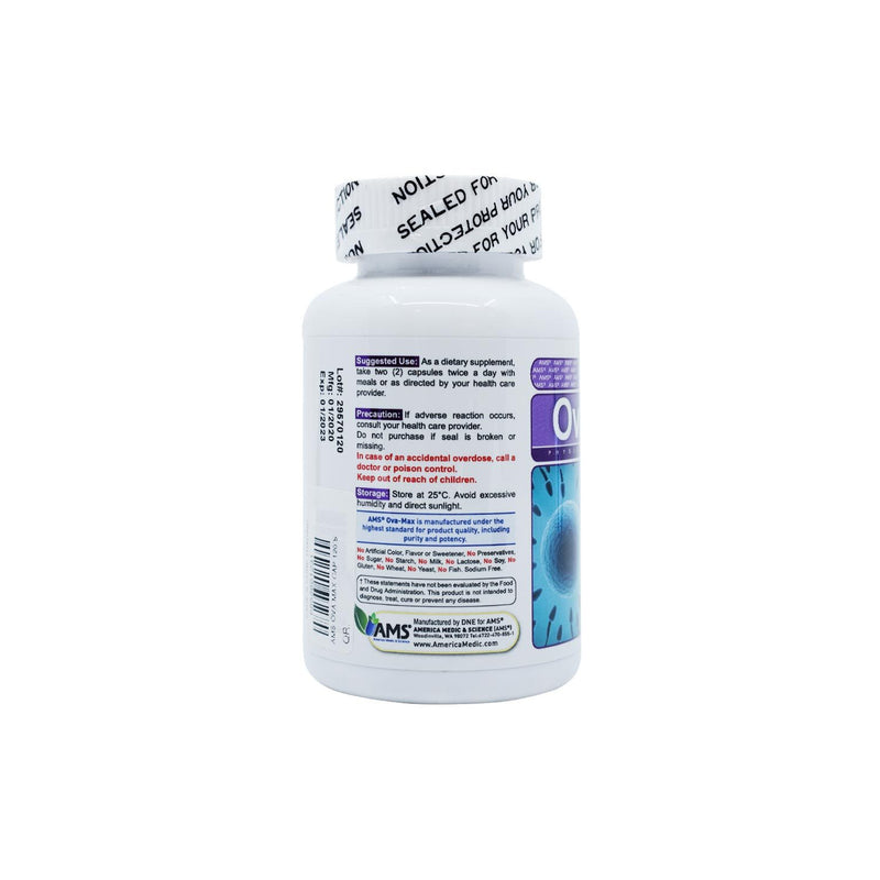 Ams Ova Max Capsules 120&