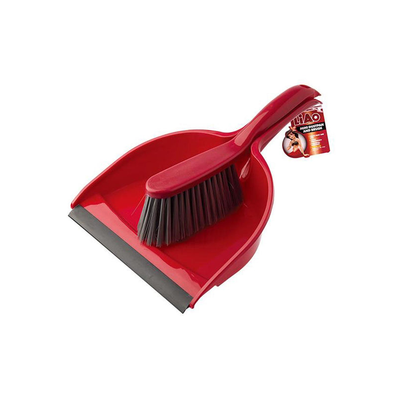 Liao Mini Dustpan & Brush Red C130011 