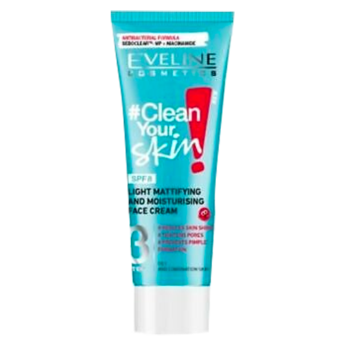 Eveline Clean Skin Light Mattifying& Moisturizing Face Cream 75ml