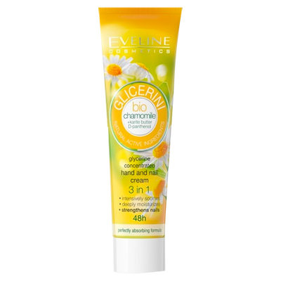 Eveline Glicerini Moisturizing Hand And Nail Cream With Chamomile 100ml