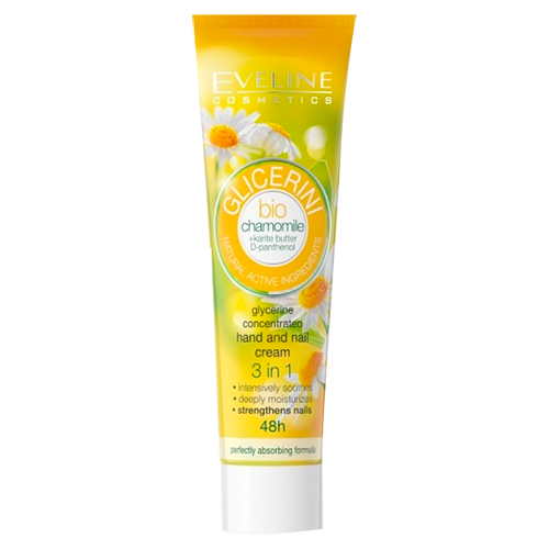 Eveline Glicerini Moisturizing Hand And Nail Cream With Chamomile 100ml