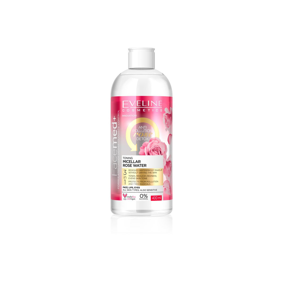Eveline Facemed+ Toning Micellar Rose Water 400ml Eveline Facemed+ Toning Micellar Rose Water 400ml