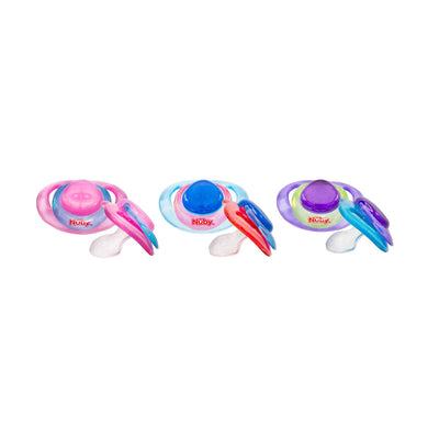 Nuby 2P Unprinted Classic Ortho Pacifier 6-36M