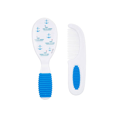Nuby De Luxe Comb And Brush Soft Grip