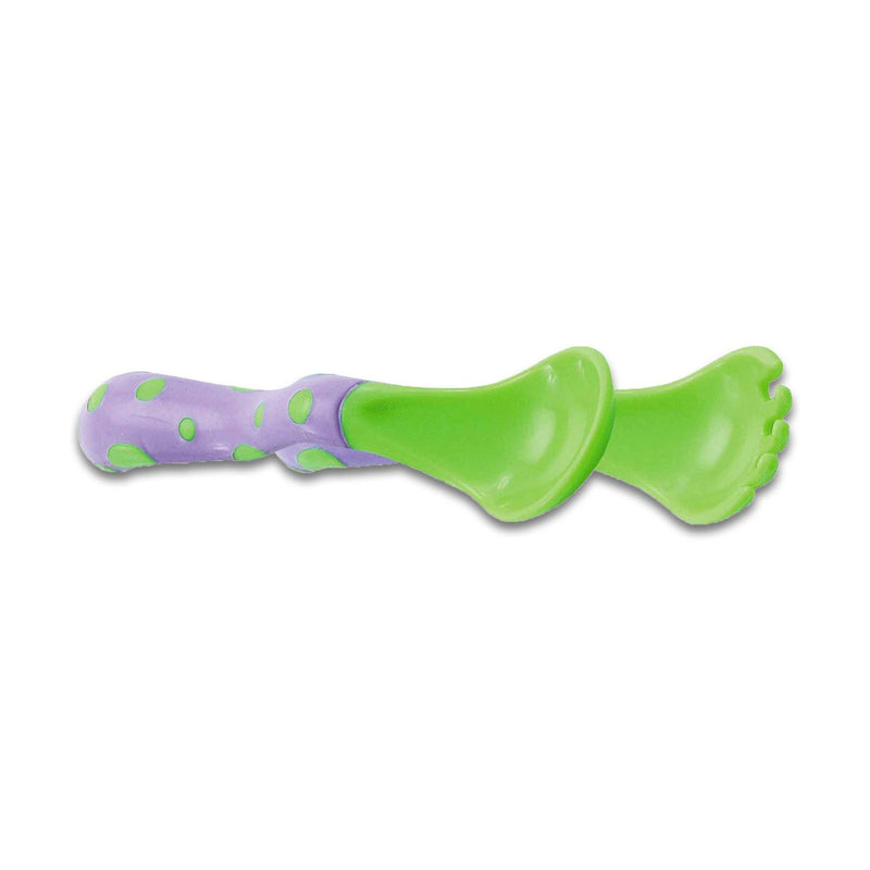 Nuby 1 + 1 Angled Pp/Tpe Spoons And Forks ,Second Age