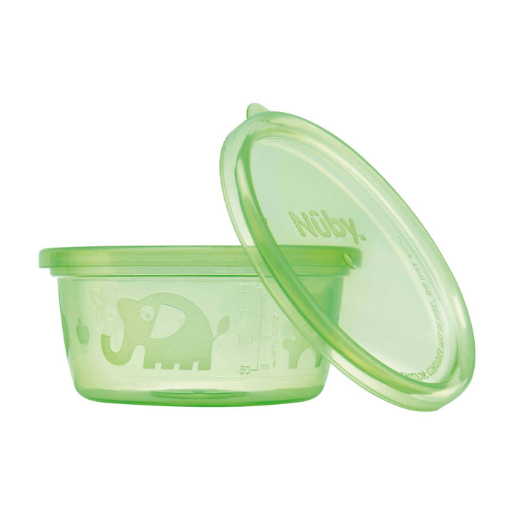 Nuby 4P Pp Snack Bowl With Lid 240ml