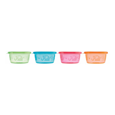 Nuby 4P Pp Snack Bowl With Lid 240ml