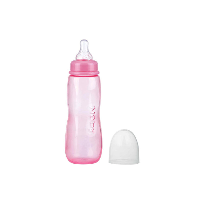 Nuby 1P Pp 240ml Bottle With Cherry Silicone Medium