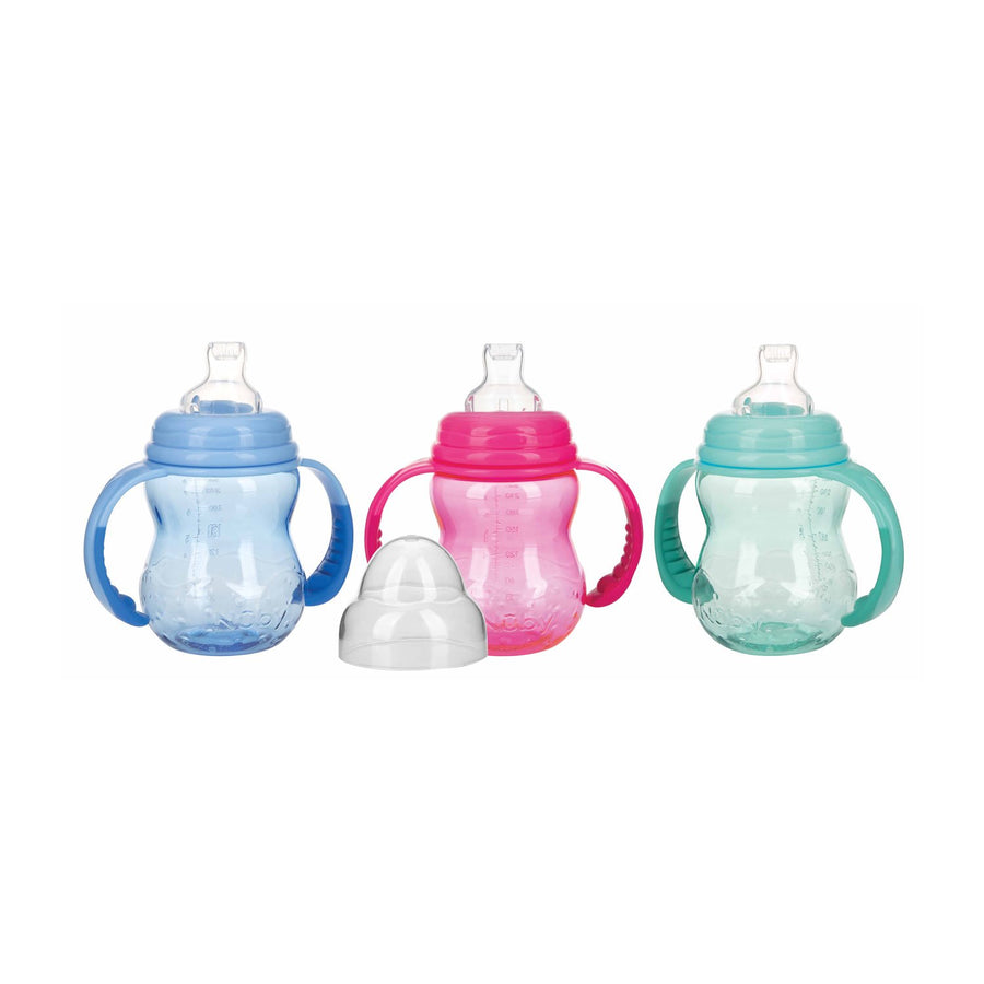 Nuby2-Stage Wn Bottle Tt 240ml W/Spout And W/Handles