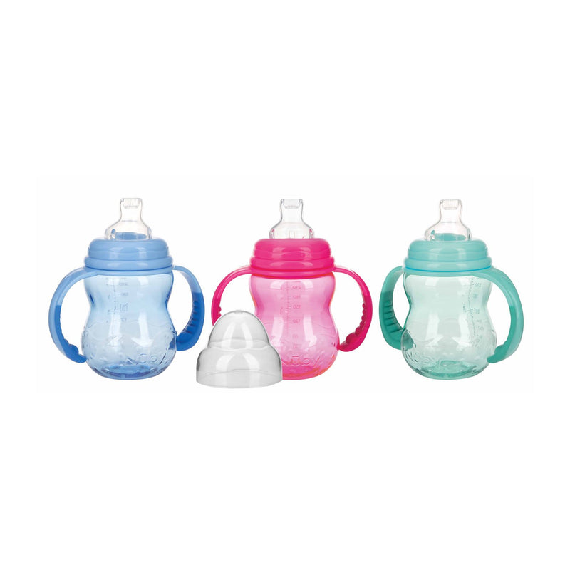 Nuby2-Stage Wn Bottle Tt 240ml W/Spout And W/Handles